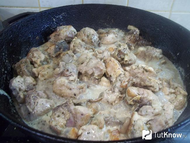Продукты перемешаны и доведены до кипения