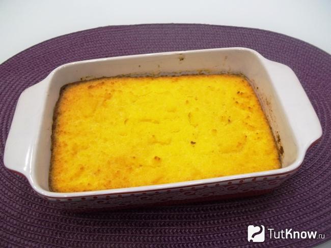 Готовая запеканка из коровьего молозива