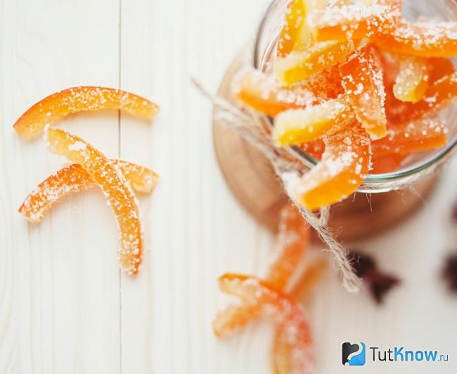 Цукаты из апельсиновых корок