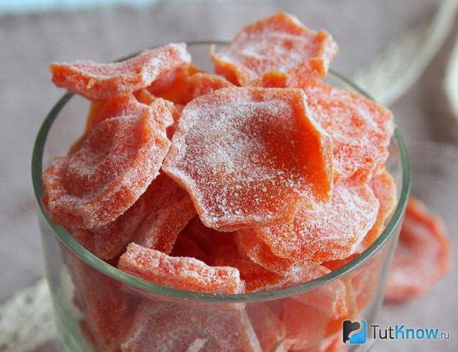 Цукаты из моркови