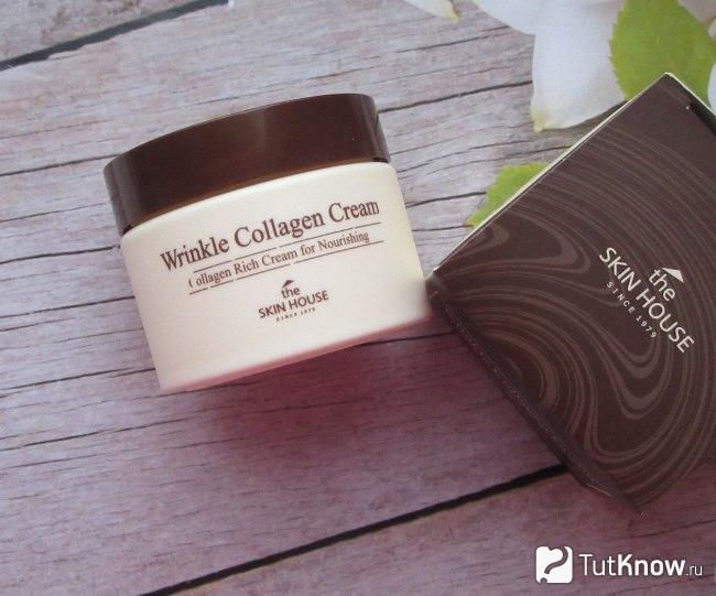 Корейский крем The Skin House Wrinkle Collagen Cream