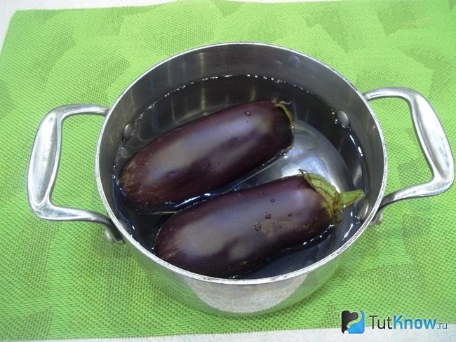 Баклажаны отварены