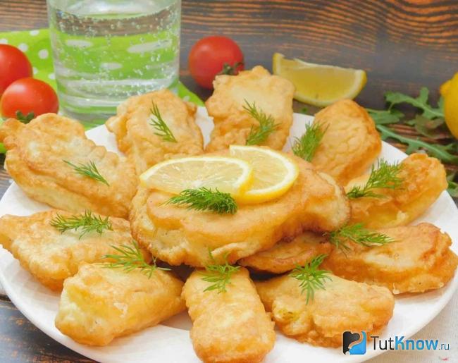 Минтай в кляре