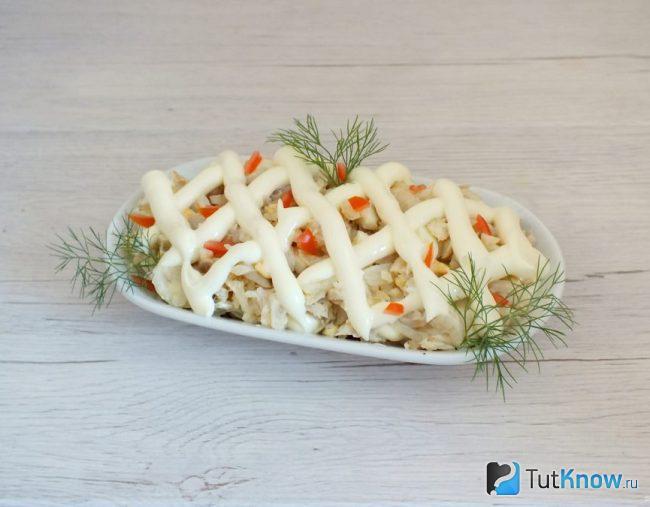 Салат из минтая