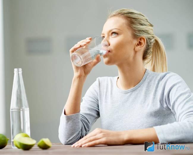 Употребление воды для похудения