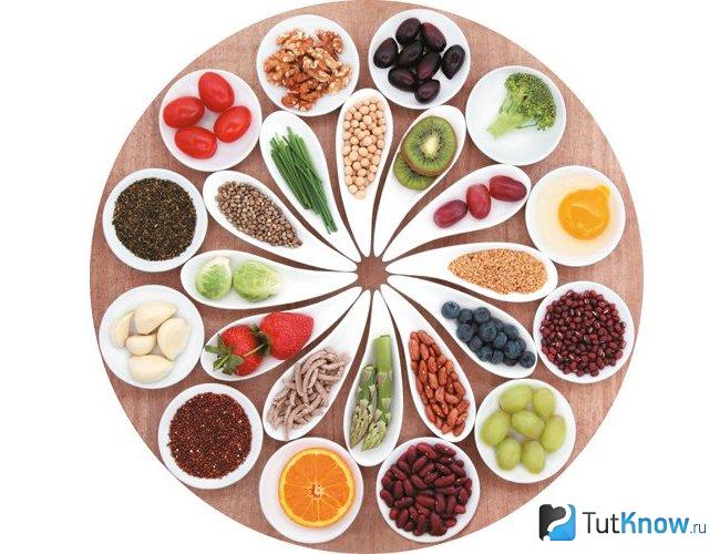 Продукты на диете 6 лепестков