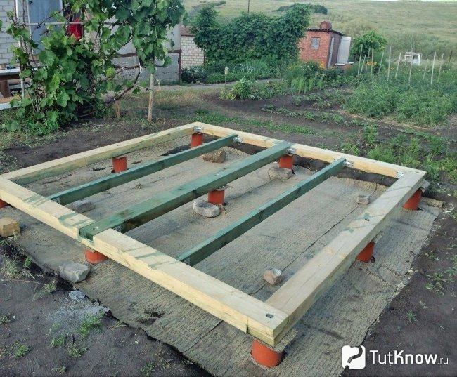 Фундамент беседки для дачи