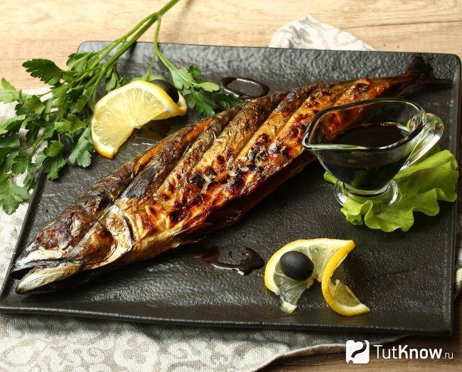 Скумбрия на мангале