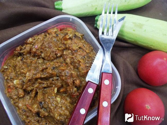 Готовая овощная икра