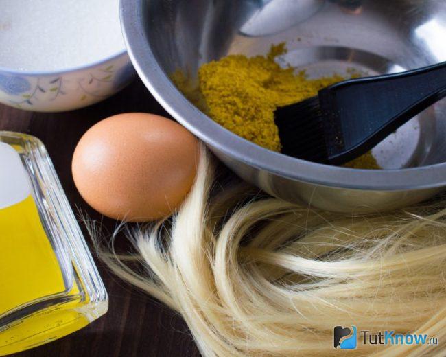 Маска из бесцветной хны для волос на осень