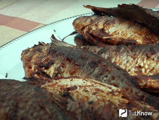 Рецепт карасей на мангале