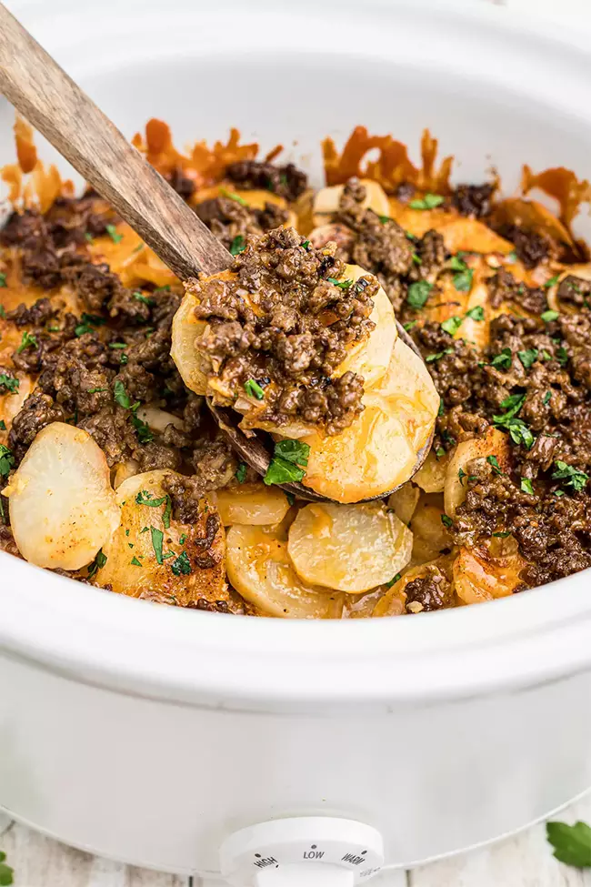Рецепт картофеля с мясом по-купечески в мультиварке