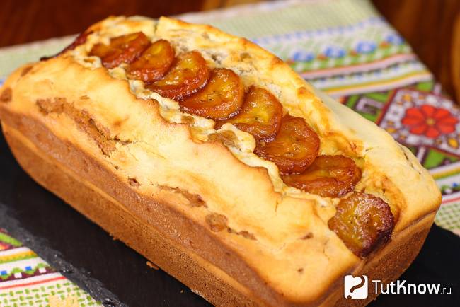 Банановый кекс с крем-сыром