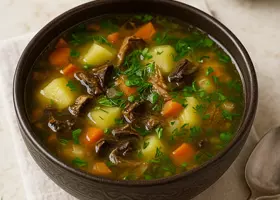 Постный суп из сушёных грибов без мяса — вкусно и просто