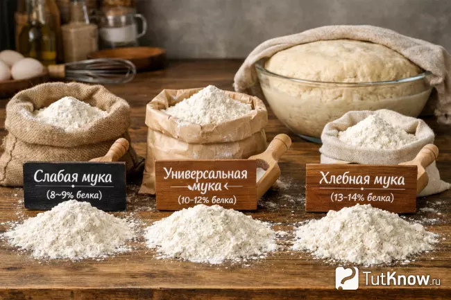 Какую муку выбрать: слабую, универсальную или хлебную