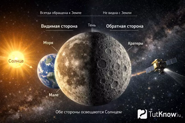 Тёмная и обратная сторона Луны — миф и реальность