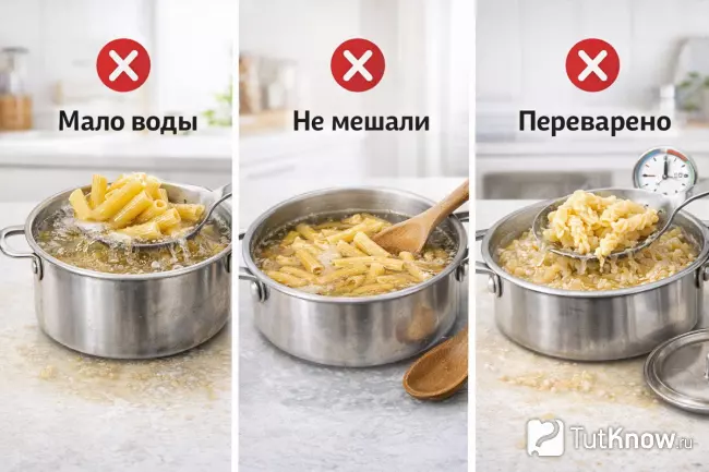 Три основные ошибки при варке пасты