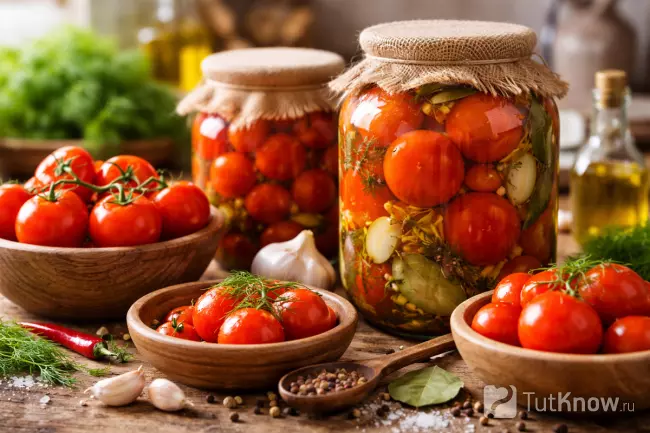 Маринованные и солёные помидоры