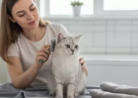 Уход за короткошёрстными кошками и линькой