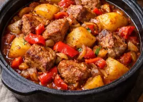 Мясо по-грузински в казане с картофелем