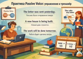 Практика Passive Voice: упражнения и тренажёр