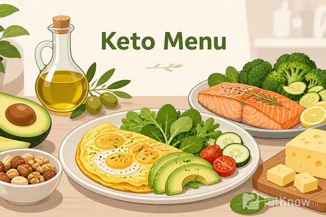 Кето меню из простых продуктов для начинающих