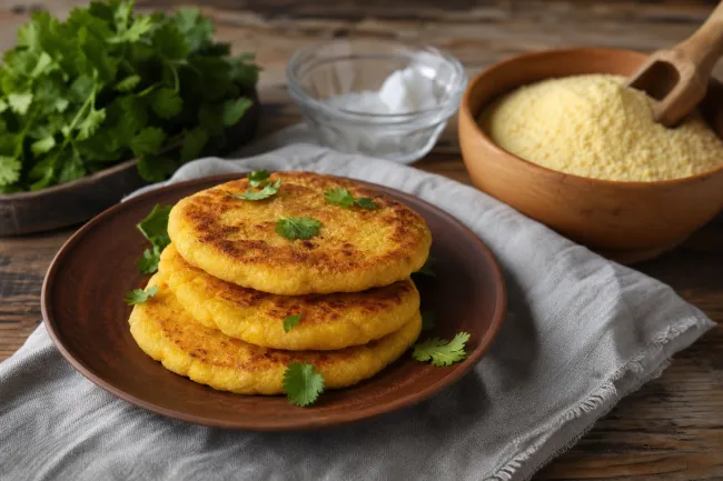 Пошаговое приготовление мчади из кукурузной муки