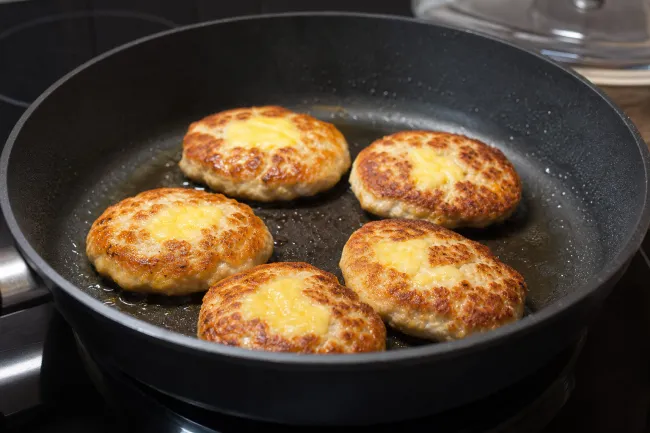 Сочные мазурики из индейки с сыром
