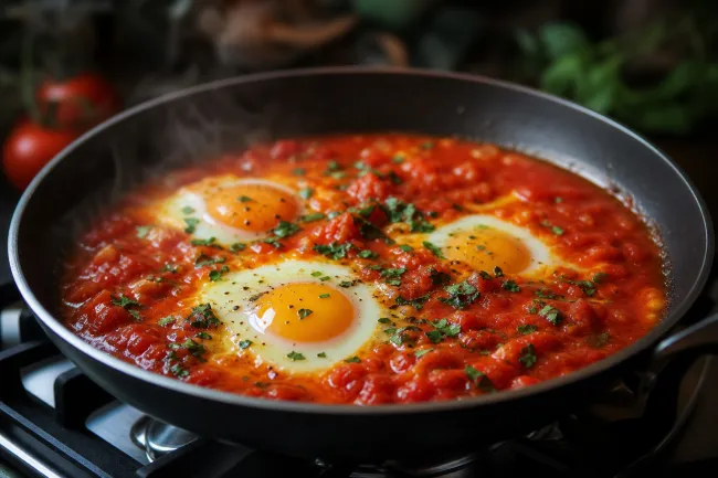 Аквакотта по-тоскански с помидорами и нежным желтком