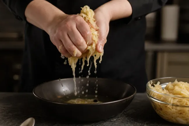 Пхали из капусты с орехами и кинзой
