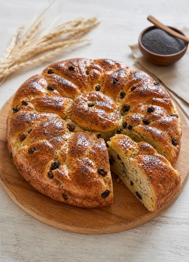 Рецепт калиты с маком и изюмом