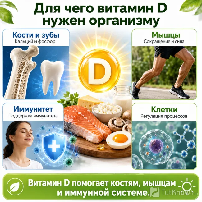 Для чего витамин D нужен организму