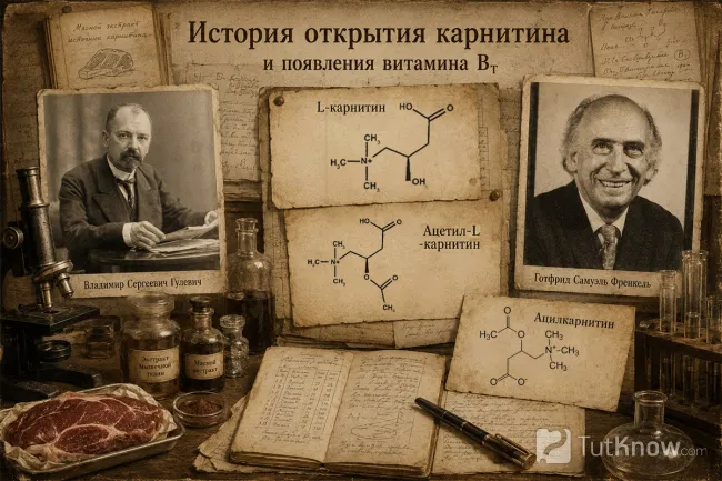 История открытия карнитина и витамина BT