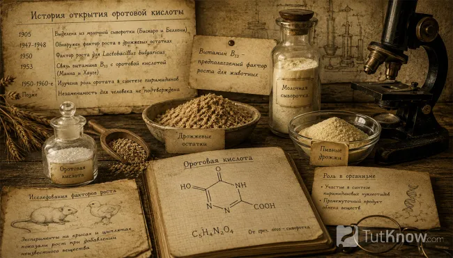 История открытия оротовой кислоты и витамина B13