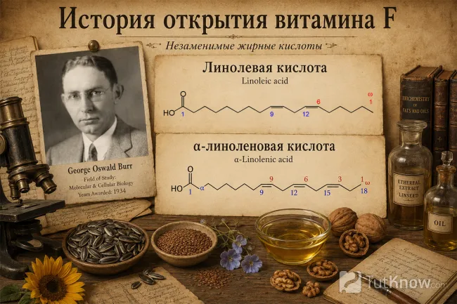 История открытия витамина F и кислоты