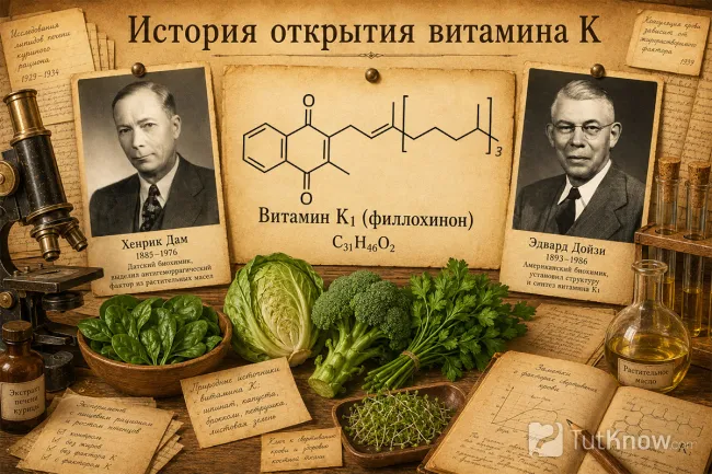 История открытия витамина K и филлохинон
