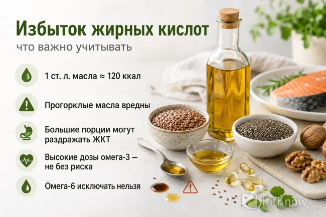Избыток жирных кислот и безопасность