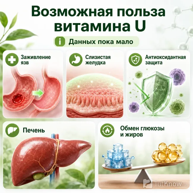 Чем полезен витамин U