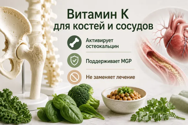 Витамин K для костей и сосудов