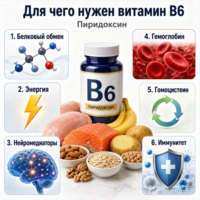 Для чего нужен витамин В6