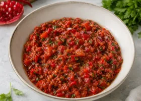 Аджылы эзме — острая турецкая закуска из помидоров