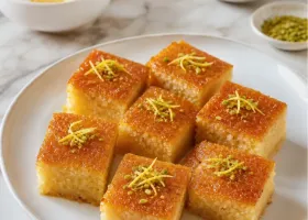 Ревани — турецкий манный пирог с сиропом