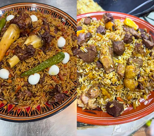 Готовый узбекский плов
