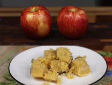 Яблоки и коричневое масло для пирога