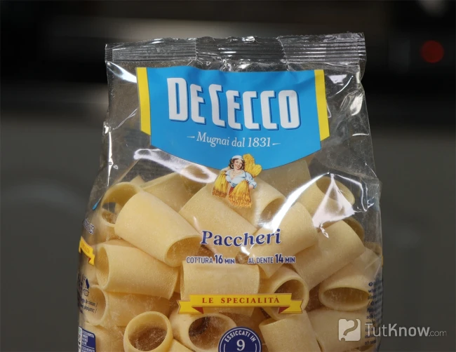 Итальянская паста паккери (Paccheri)