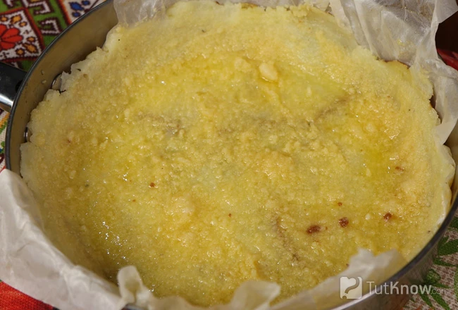 Картофельная основа с маслом и пармезаном