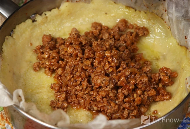 Мясная начинка на картофельной основе